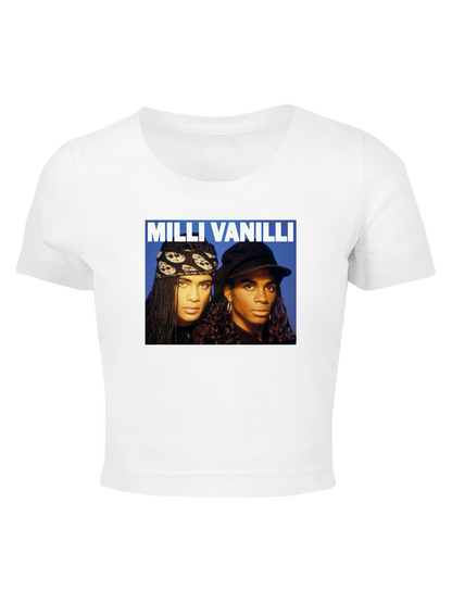 90er Jahre Vintage Milli Vanilli Kurz geschnitten