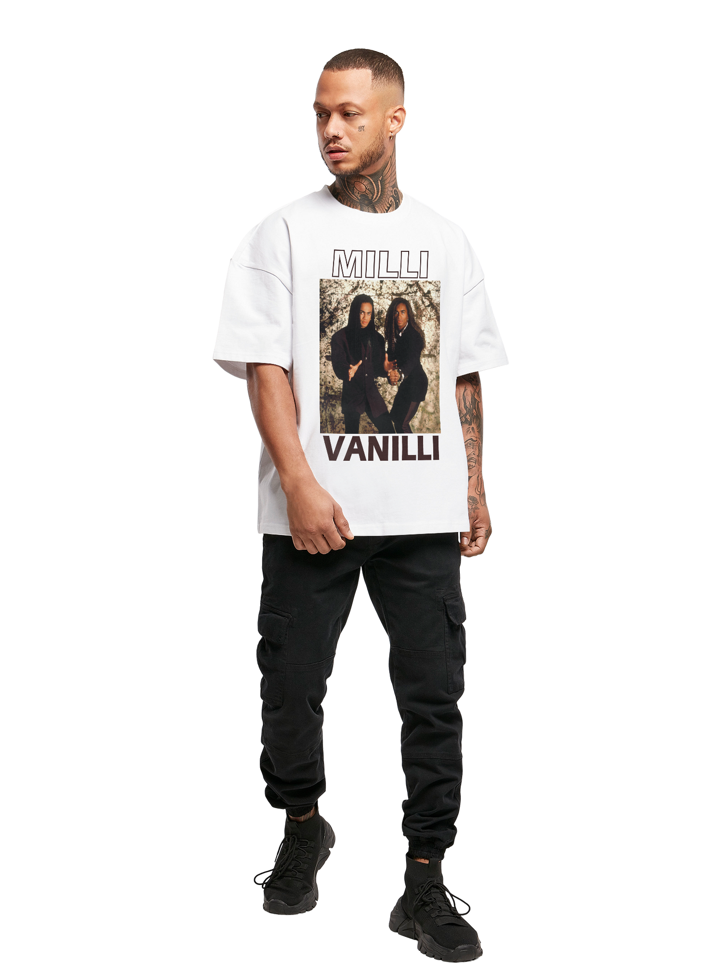 Übergroßes klassisches Milli Vanilli T-Shirt